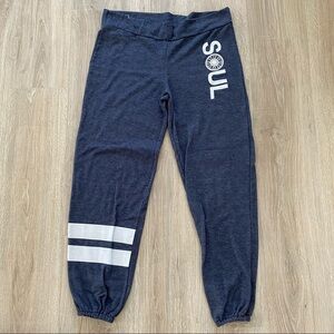 ⭐️3/$25 Soulcycle Heather Two 2 Stripe Sweatpants Sz S